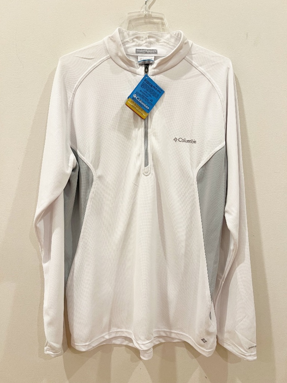 Columbia Insect Blocker Pullover Mens Extra Large 1/2 Zip Jacket Repellent NEW